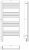 Полотенцесушитель электрический Сунержа Богема 3.0 30-5804-1050 55х110 белый