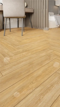 Ламинат Alpine Floor Herringbone 12 Pro New LF106-04 Дуб Тулуза толщина 1.2 см 34 класс 606х101
