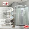 Душевая кабина AvaCan EM EM2080LEDT 80х80 четверть круга с крышей ориентация универсальная