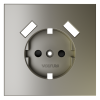 Накладка для розетки с заземлением и защитными шторками, с USB A+A VOLTUM S70 VLS000904