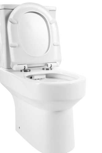Унитаз напольный с бачком BelBagno NORMA BB339CPR/BB2111SC белый с сиденьем микролифт безободковый каскадный смыв - фото 4