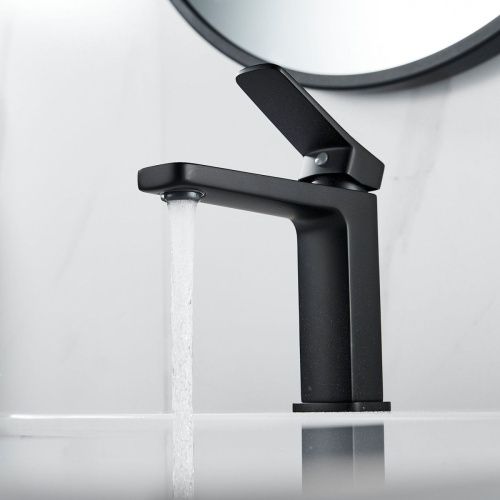 Смеситель Shevanik S9901H на раковину черный - фото 4
