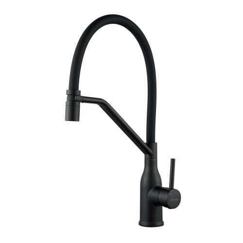 Смеситель для кухни Shevanik S343H-3 на мойку черный - фото 2