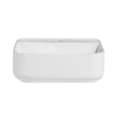 Раковина из сантехнического фаянса Abber RECHTECK AC2215 40х40 накладная цвет белый 1 отверстие под смеситель