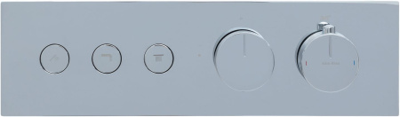 Смеситель для ванны с душем Allen Brau Liberty 5.33003-00 встраиваемый в стену хром с термостатом