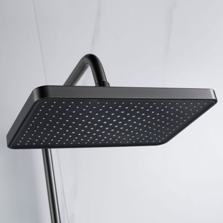 Душевая стойка Shevanik S4436T настенная цвет оружейная сталь