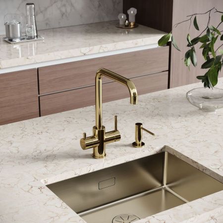 Смеситель для кухни Sancos Vela SC4013ZG на мойку золото