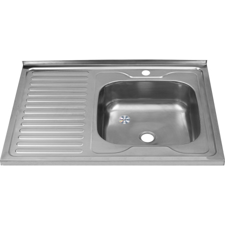 Кухонная мойка Melana 072 t R (*20) 80х60 цвет хром поверхность глянцевая