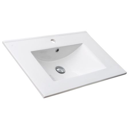 Раковина из сантехнического фарфора Melana 9070E-805 70х50 накладная цвет белый 1 отверстие под смеситель