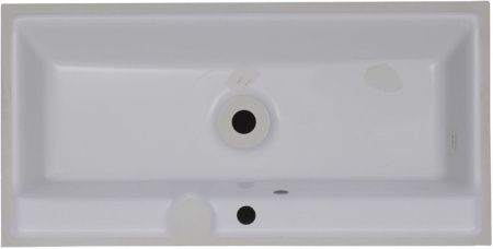 Раковина из искусственного камня Aquanet Орлеан 00179396 90х50 полувстраиваемая цвет белый 1 отверстие под смеситель