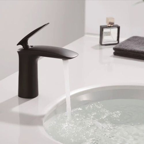 Смеситель Rose R1101H на раковину черный - фото 4