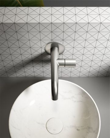 Смеситель для раковины AltroBagno Bilancia AltroBagnoBilancia010801Ni встраиваемый в стену никель