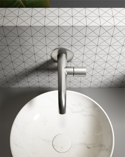 Смеситель для раковины AltroBagno Bilancia AltroBagnoBilancia010801Ni встраиваемый в стену никель - фото 5