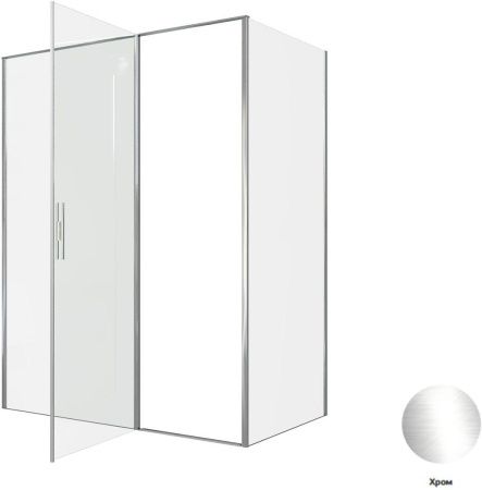 Душевой уголок Allen Brau Priority 3.31037.00 + 3.31043.00 160х90 стекло прозрачное профиль хром без поддона