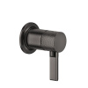 Смеситель для душа Gessi Inciso 58109#707 встраиваемый в стену черный (внешняя часть)