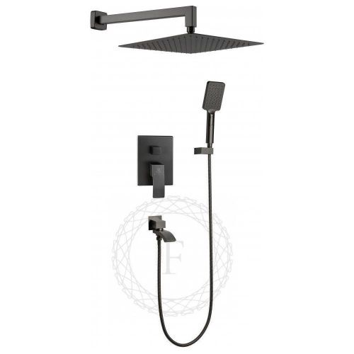 Душевая система Filarete FL1010BG встраиваемая в стену цвет графит - фото 2