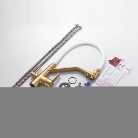 Смеситель для кухни Rose R558G на мойку золото