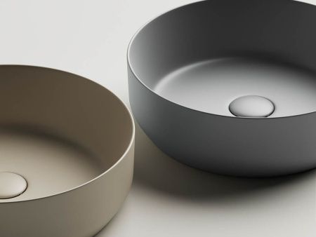 Раковина из сантехнического фарфора Ceramica Nova ELEMENT CN6022MC 40х40 накладная цвет коричневый без отверстий под смеситель