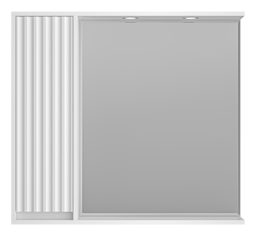 Зеркало-шкаф Brevita Balaton BAL-04090-01-Л 88х14х80 подвесной цвет белый - фото 2 Зеркало-шкаф Brevita Balaton BAL-04090-01-Л 88х14х80 подвесной цвет белый - фото 2