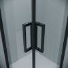 Душевой уголок Grossman Classic 300.K33.04.1010.21.00 100х100 стекло прозрачное профиль черный без поддона