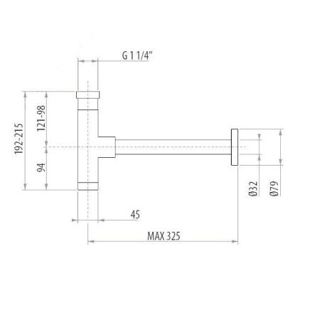 Сифон для раковины Gattoni Accessori 0162/00C0 хром
