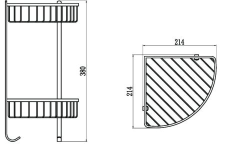 Полка в ванную комнату Savol S-002554
