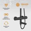 Душевая стойка Orange Thermo T02S3-911b настенная цвет черный с термостатом