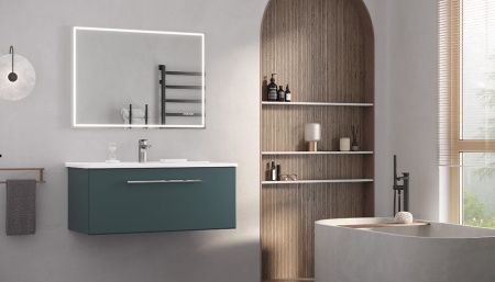 Тумба под раковину Velvex POSSE tpPOS.105.1Y-235 100х50 подвесная цвет зеленый