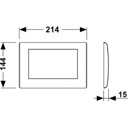 Клавиша смыва механическая Tece TECEplanus 9240312 цвет белый