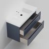Тумба с раковиной La Fenice Elba TWIN NFNC-01-ELB-BG-100-2-3-100 100х50 подвесная цвет синий