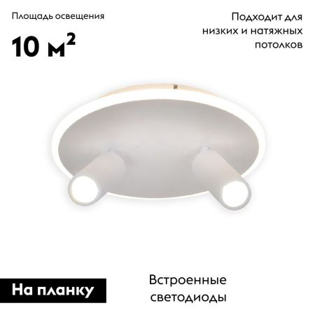 Настенно-потолочный светильник Escada 20046led 20046SMA/02LED WH