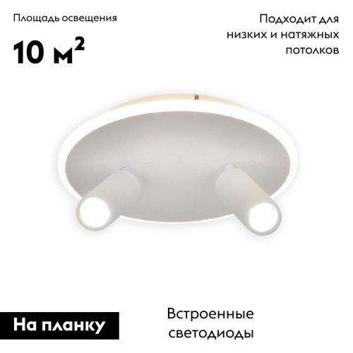 Настенно-потолочный светильник Escada 20046led 20046SMA/02LED WH - фото 2