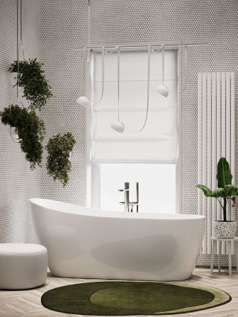 Ванна акриловая Sancos Perla FB06 170х70 отдельностоящая овальная с каркасом