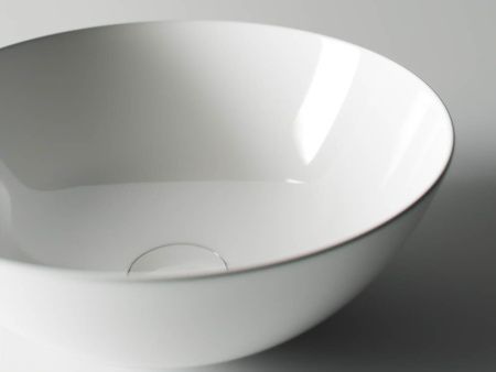 Раковина из сантехнического фарфора Ceramica Nova ELEMENT CN6002 40х40 накладная цвет белый без отверстий под смеситель