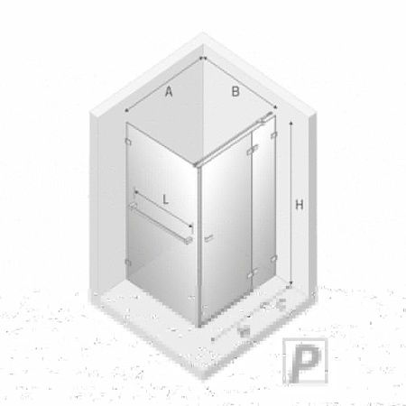 Душевой уголок New Trendy AVEXA Copper brushed EXK-3650 100х100 стекло прозрачное профиль медь без поддона