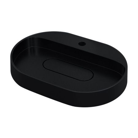 Раковина из искусственного камня Uperwood Tanos Quartz 291030523 60х40 накладная цвет черный