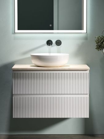 Тумба под раковину Sancos SNOB R SNR80W 80х40 подвесная цвет белый