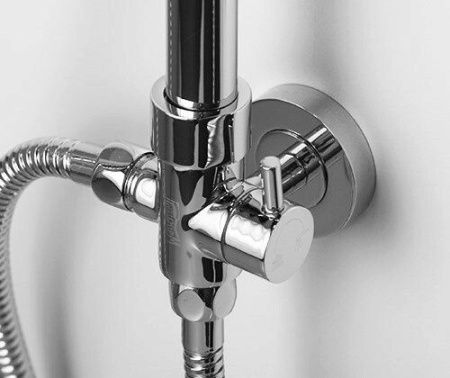 Душевая стойка Wasserkraft A015 настенная цвет хром