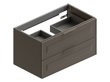 Тумба под раковину Berloni Bagno SUVBS2C90C/129/CHALAO 129 91х52х52 подвесная цвет серый