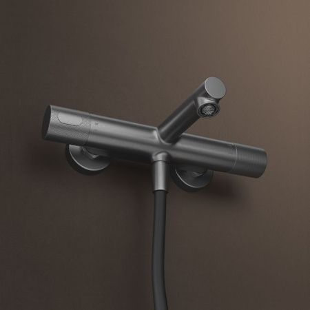 Смеситель для ванны и душа IDDIS Duna DUNGM02i74WA настенный графит