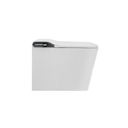 Унитаз приставной Grossman Smart GR-PR-5701 белый с сиденьем микролифт безободковый импульсный смыв