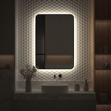 Зеркало с подсветкой Defesto AURA DF 2969R 70х100 подвесное