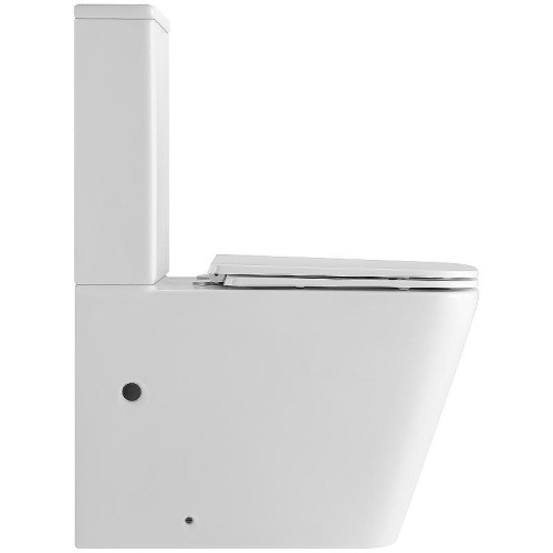 Унитаз-компакт напольный с бачком Тритон Corso Щ0000057976 белый с сиденьем микролифт безободковый каскадный смыв - фото 2