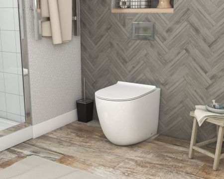 Унитаз приставной Grossman Санфаянс GR-PR4411S белый с сиденьем микролифт безободковый каскадный смыв