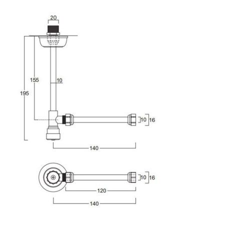 Угловой кран Simas 120006cr