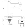 Смеситель Gattoni CIRCLE TWO 9146/91NS на раковину никель