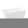 Ванна акриловая Wellsee DeSire 231501000 160х75 отдельностоящая прямоугольная с ножками