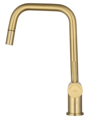 Смеситель для кухни Wonzon & Woghand WW-6018-BG на мойку золото