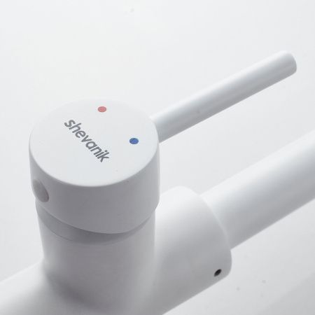 Смеситель для кухни Shevanik S328C на мойку белый