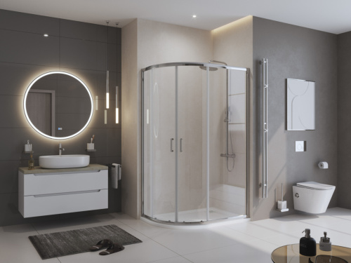 Душевой поддон BelBagno UNO TRAY-MR-UNO-RH-120/90-550-35-W-R-BO 120х90 искусственный мрамор белый - фото 4